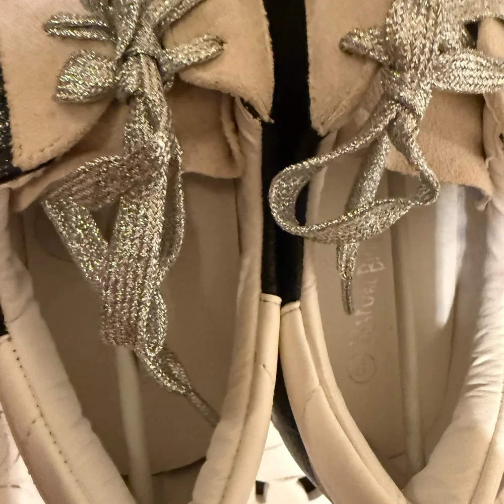 Nature Breeze Black and White Retro Star Sneakers size 9 NWB - Picture 5 of 9